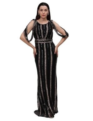 Vantico Fashion Gaiia Printed Dress for Women's and Girls Polyester. (XXL)