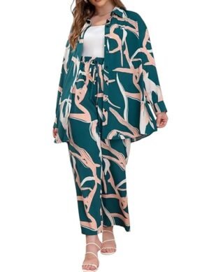 Voltrix LIRIT coords Set for Women Co-Ords Set Casual Wear Pant Top. (S)