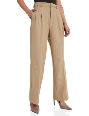 Elaro Amazon Brand - Symbol Loose Women High Rise Trousers. (S)