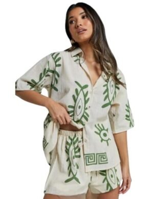 Zenova Lariya Fashion Women Rayon Co Ord Set for Women. (XL)