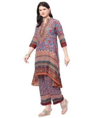 Elaro Women's Polyester Salwar Suite Set (L)