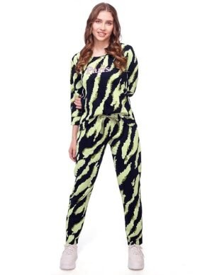 Nexora LOTIK Women's Cotton LERIYA Print Top & Payjama Nightsuit Set. (S)