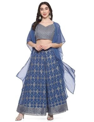 Zenova BIBA Women Polyester Embroidered Suit Set (XXL)