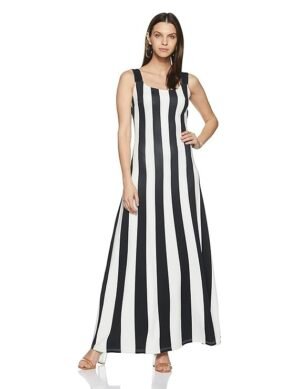 Elaro Vero Moda Women's Maxi A-Line Dress, Material type: Polyester. (S)