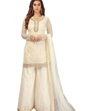 Vantico TRENDMALLS Women's Cotton Embroidery Salwar Suit Sharara. (S)