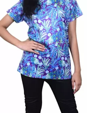 Elaro Fashion Printed Women Swim-dress Multicolor Swimsuit. (M)