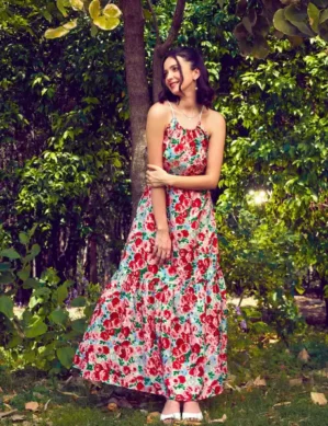 Zenova Women Maxi Multicolor Dress Maxi/Full Length. (S)